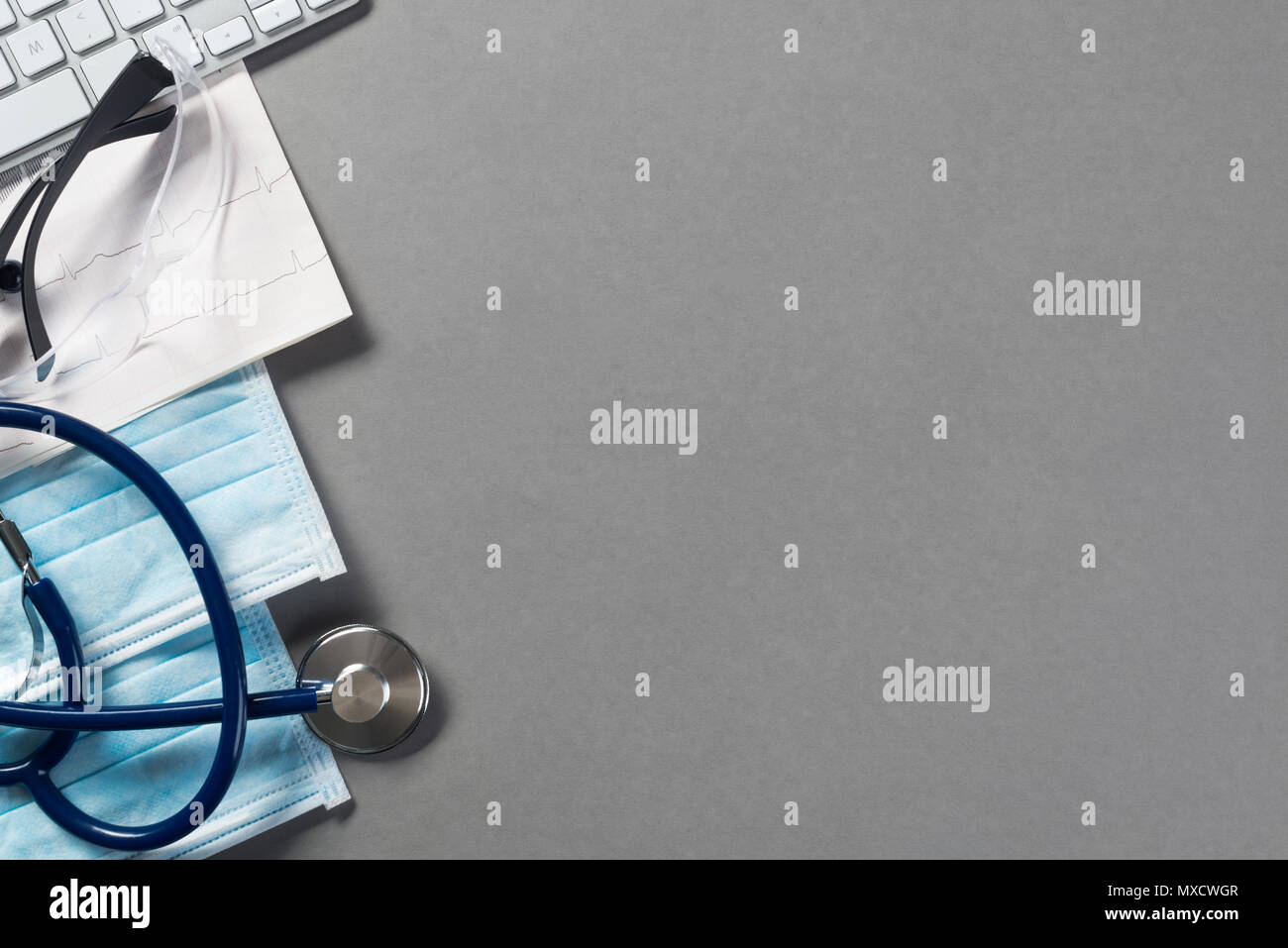 Workplace of health worker Stock Photo - Alamy