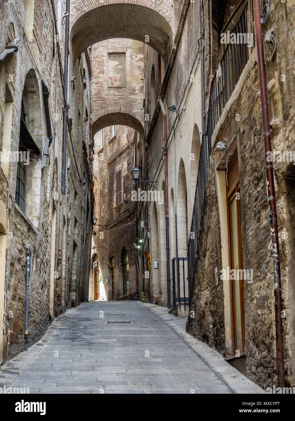 Perugia street umbria italy hi-res stock photography and images - Alamy