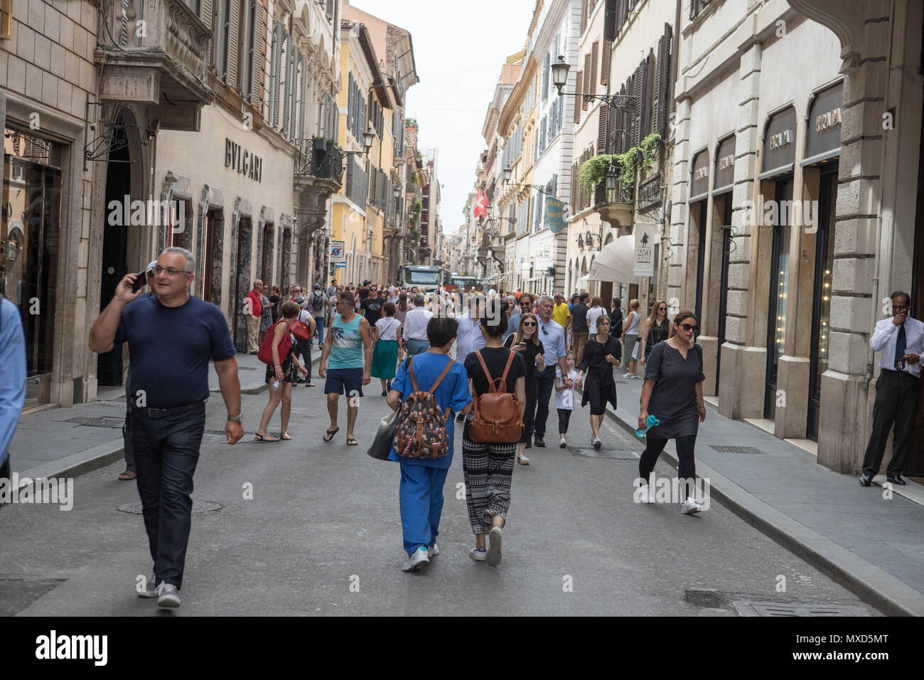 Someone Walking Rome Rome people walking hi-res stock photography and images - Alamy