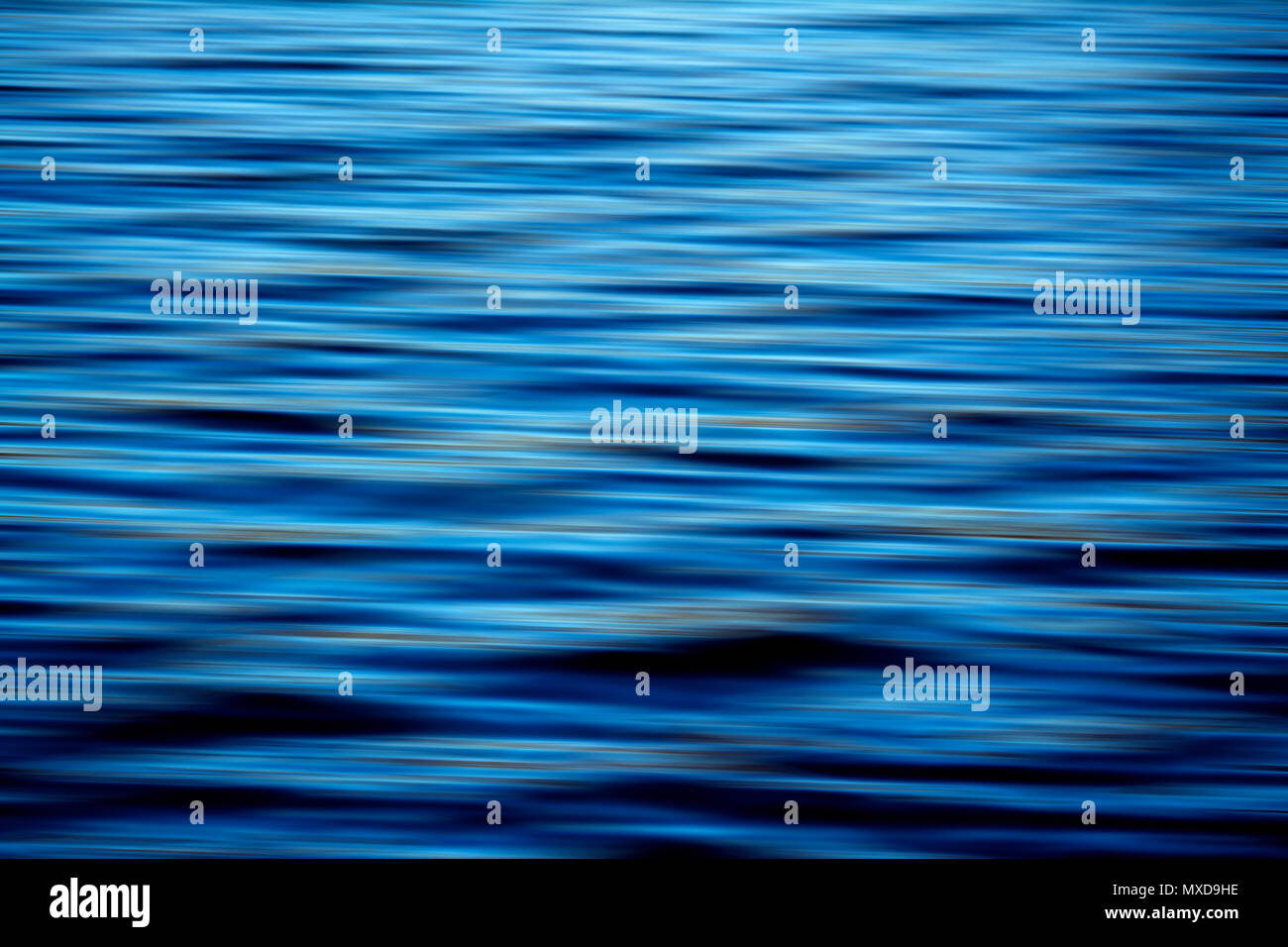 Blurred blue water Stock Photo