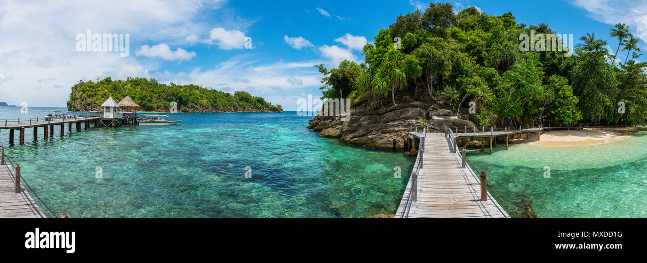 diving resort in the Raja Ampat, Indonesia Stock Photo Alamy