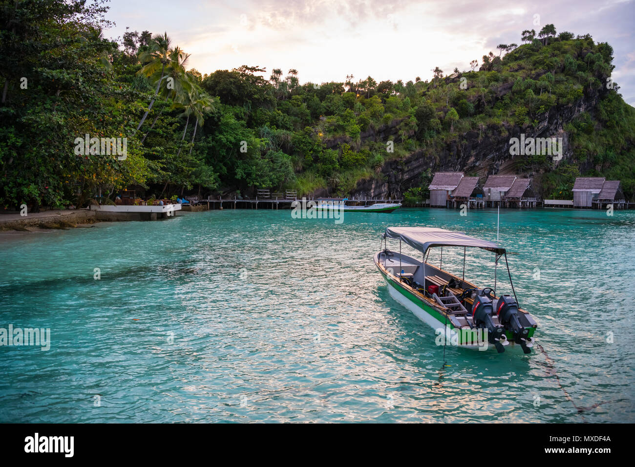 diving resort in the Raja Ampat, Indonesia Stock Photo Alamy