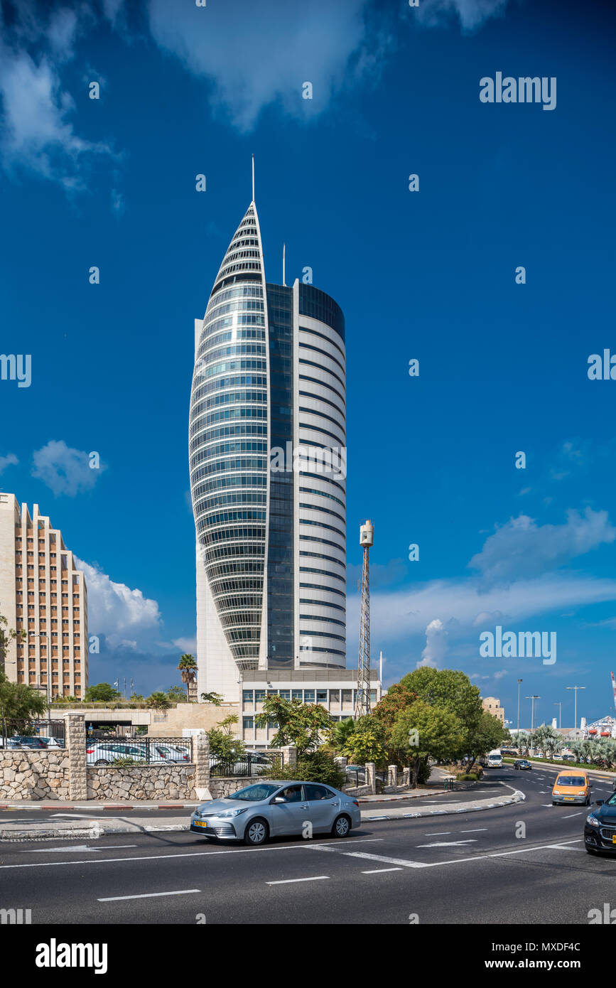 Israel, Haifa - 8th october 2017: Court of justice designed by Dina Ammar - Avraham Curiel Architects Stock Photo