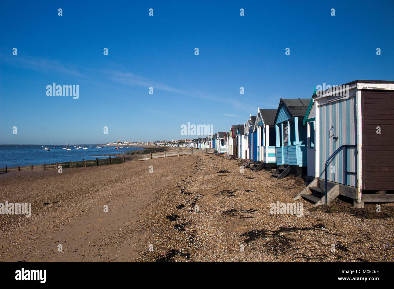 Thorpe Bay Beach, near SouthendonSea, Essex, England Stock Photo Alamy
