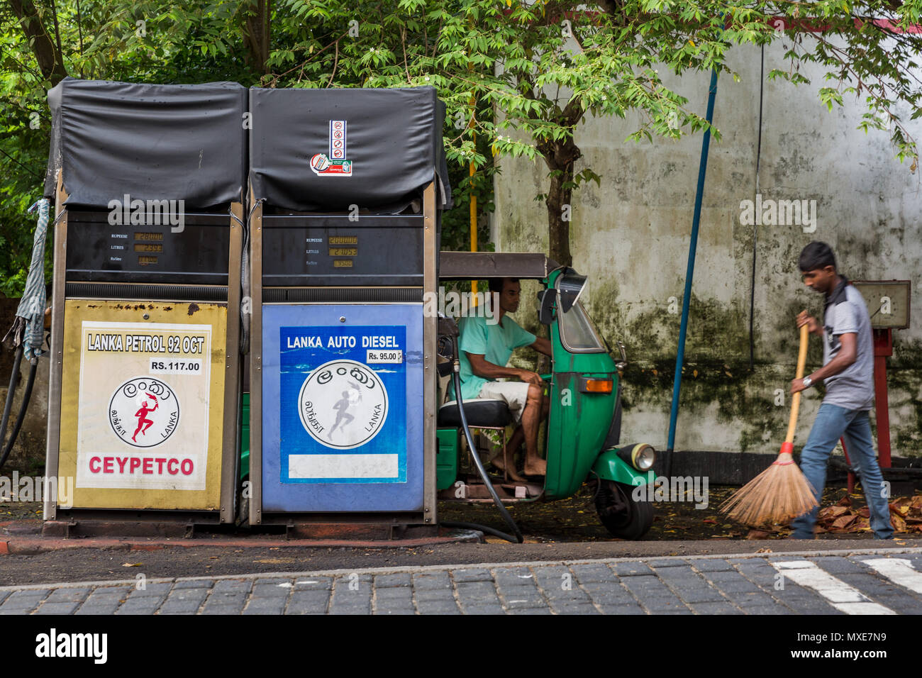 Petrol Station, Galle Fort, Sri Lanka. July 2017 Stock Photo Alamy