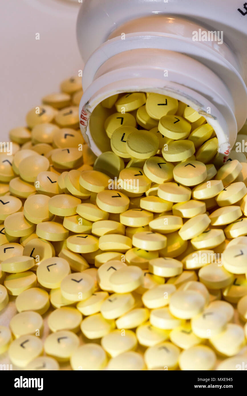 Close up of Baby Aspirin, USA Stock Photo