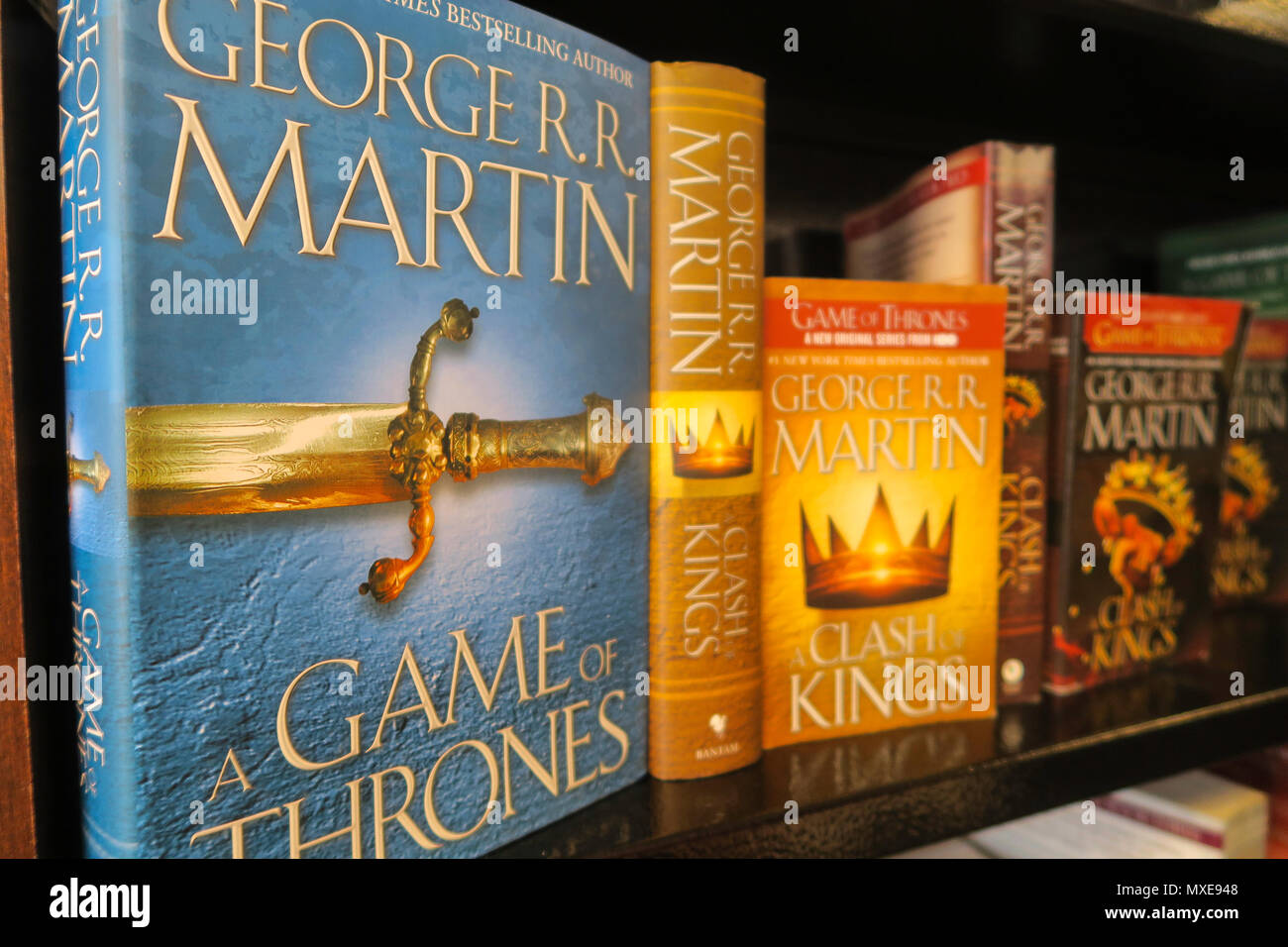 George r r martin game of thrones books hi-res stock photography and images  - Alamy