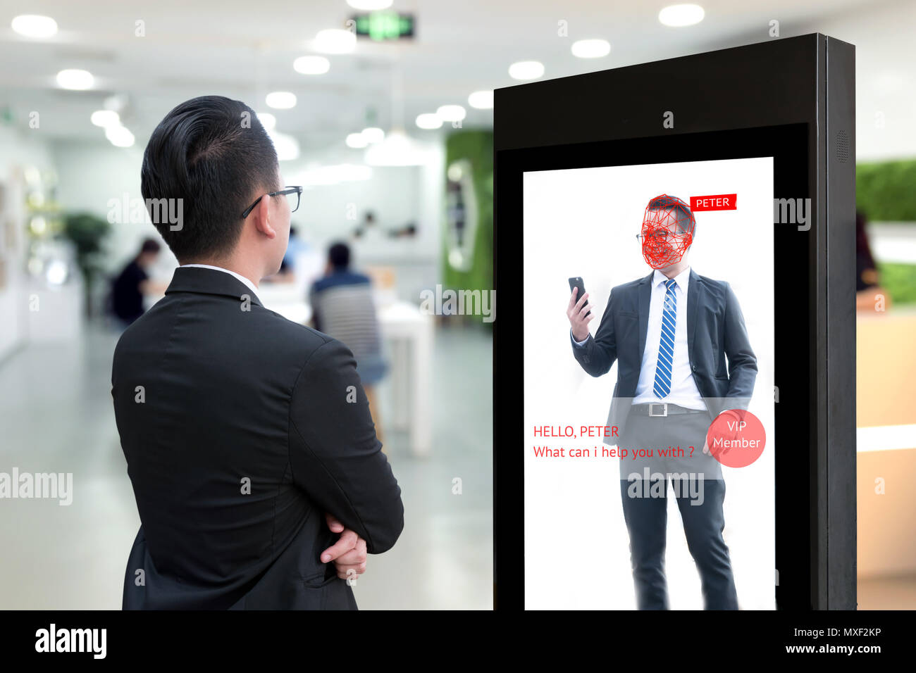 Intelligent Digital Signage , Augmented reality marketing and face