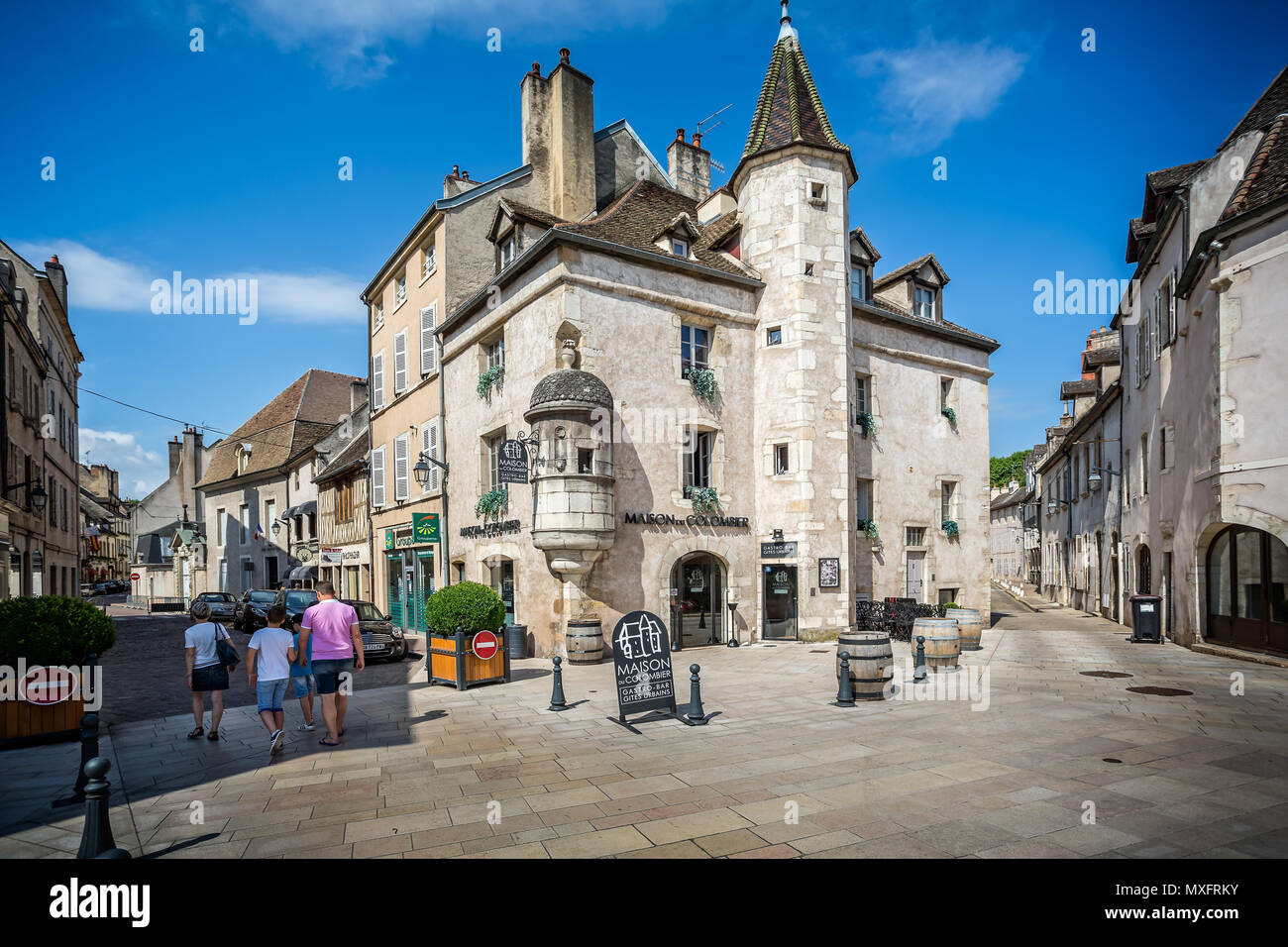 Maison de Colombier in Rue Charles Cloutier, Beaune, Burgundy, France taken on 24 June 2017 Stock Photo