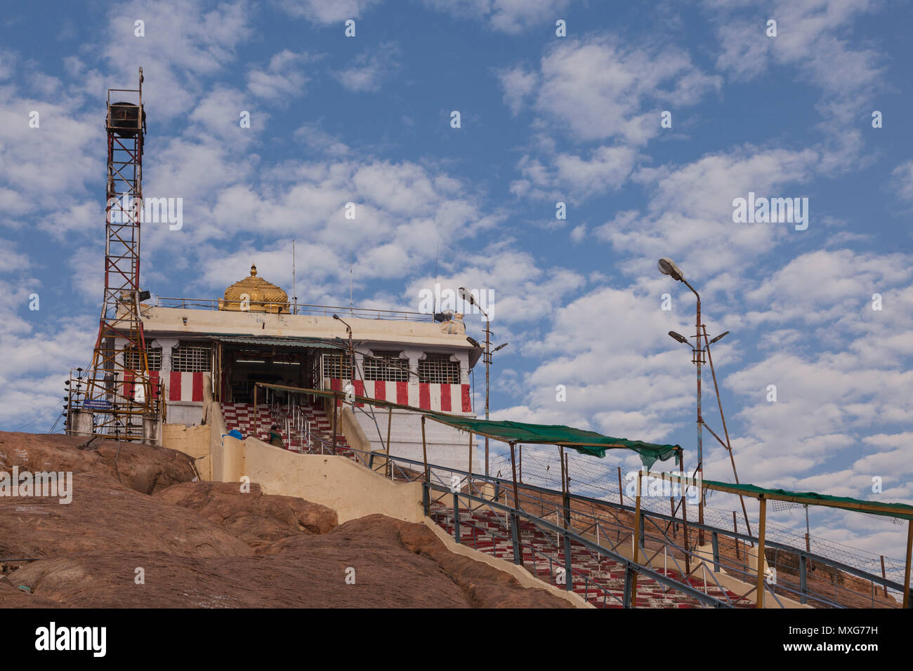 Asia, India, Tamil Nadu, Tiruchirappalli, Rockfort Temple Stock Photo