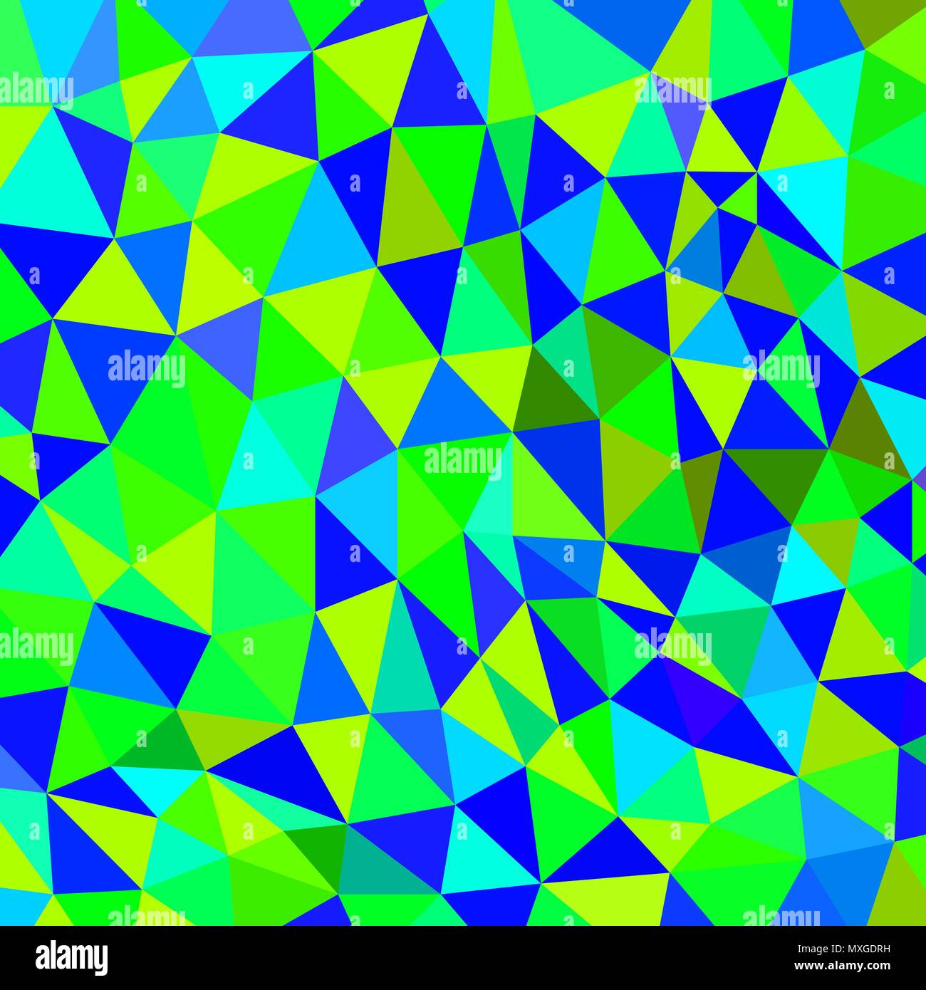 abstract vector geometric triangle background - green and blue Stock ...