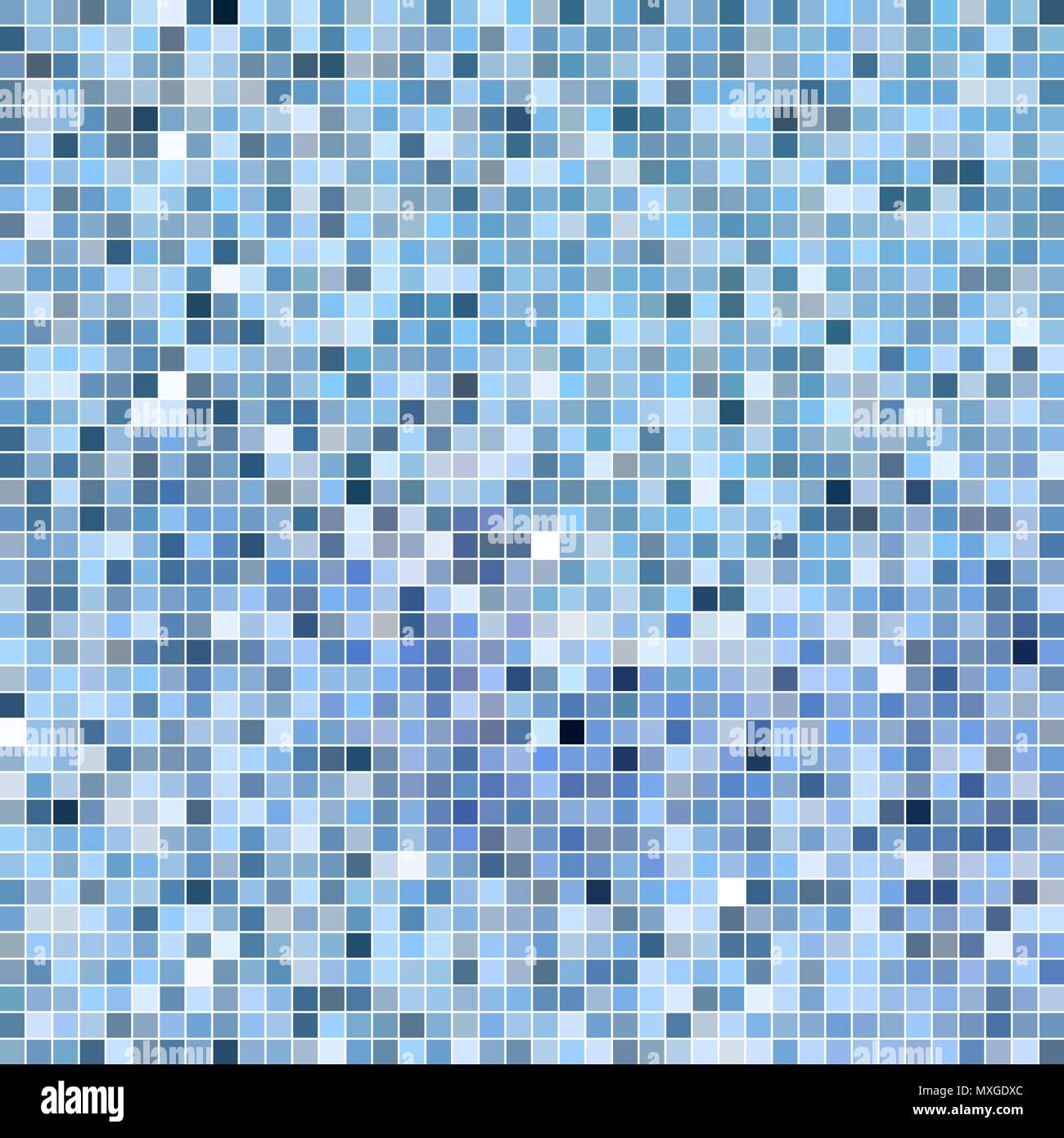 abstract vector square pixel mosaic background - light blue Stock ...