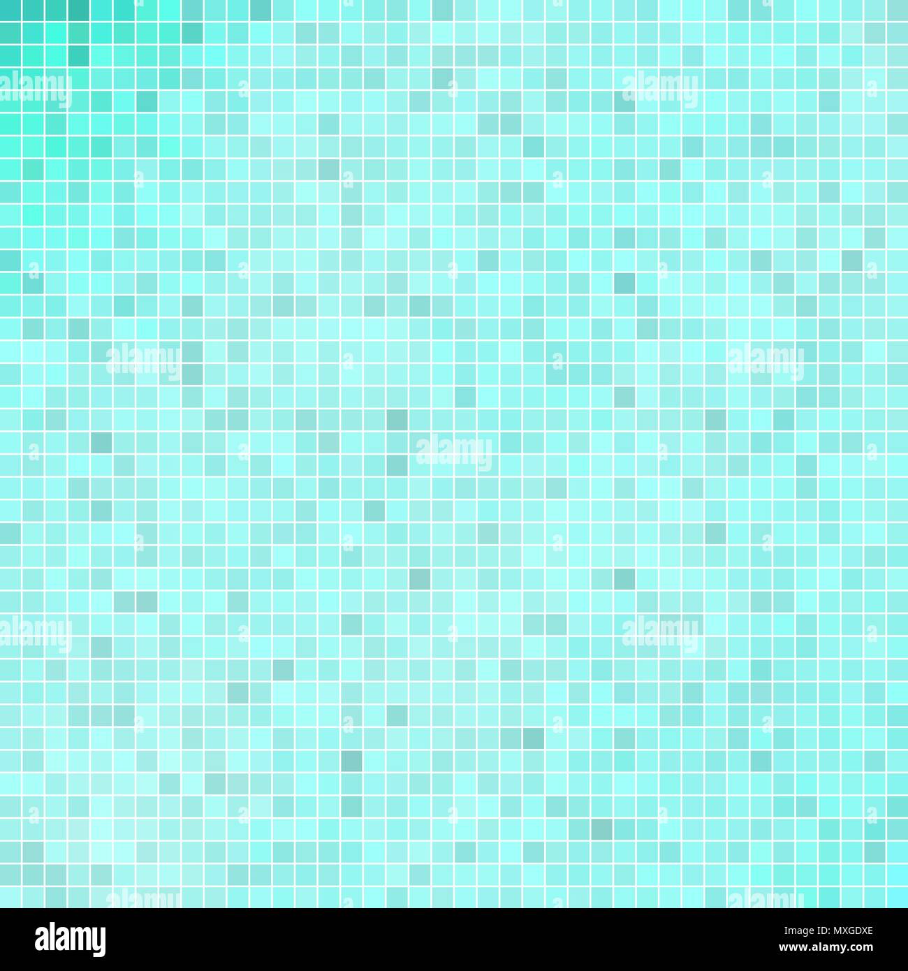 abstract vector square pixel mosaic background - light blue Stock ...
