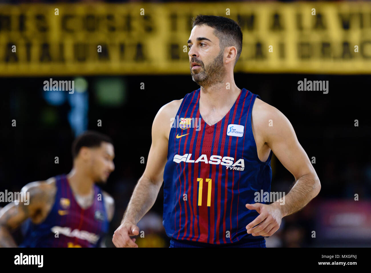 Barcelona, 1st June: Juan Carlos Navarro player of FC Barcelona Basket  during Game 3 of Liga Endesa Play Offs first round in Barcelona on June 1st  at Stock Photo - Alamy