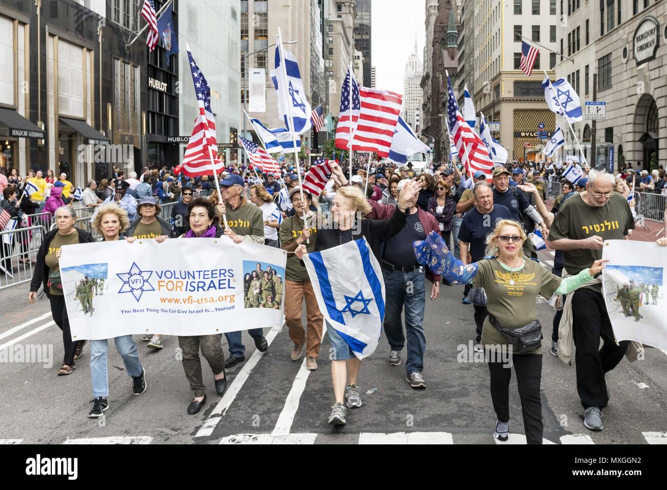 New York, NY, USA. 3rd June, 2018. Celebrate Israel Parade on Fifth ...