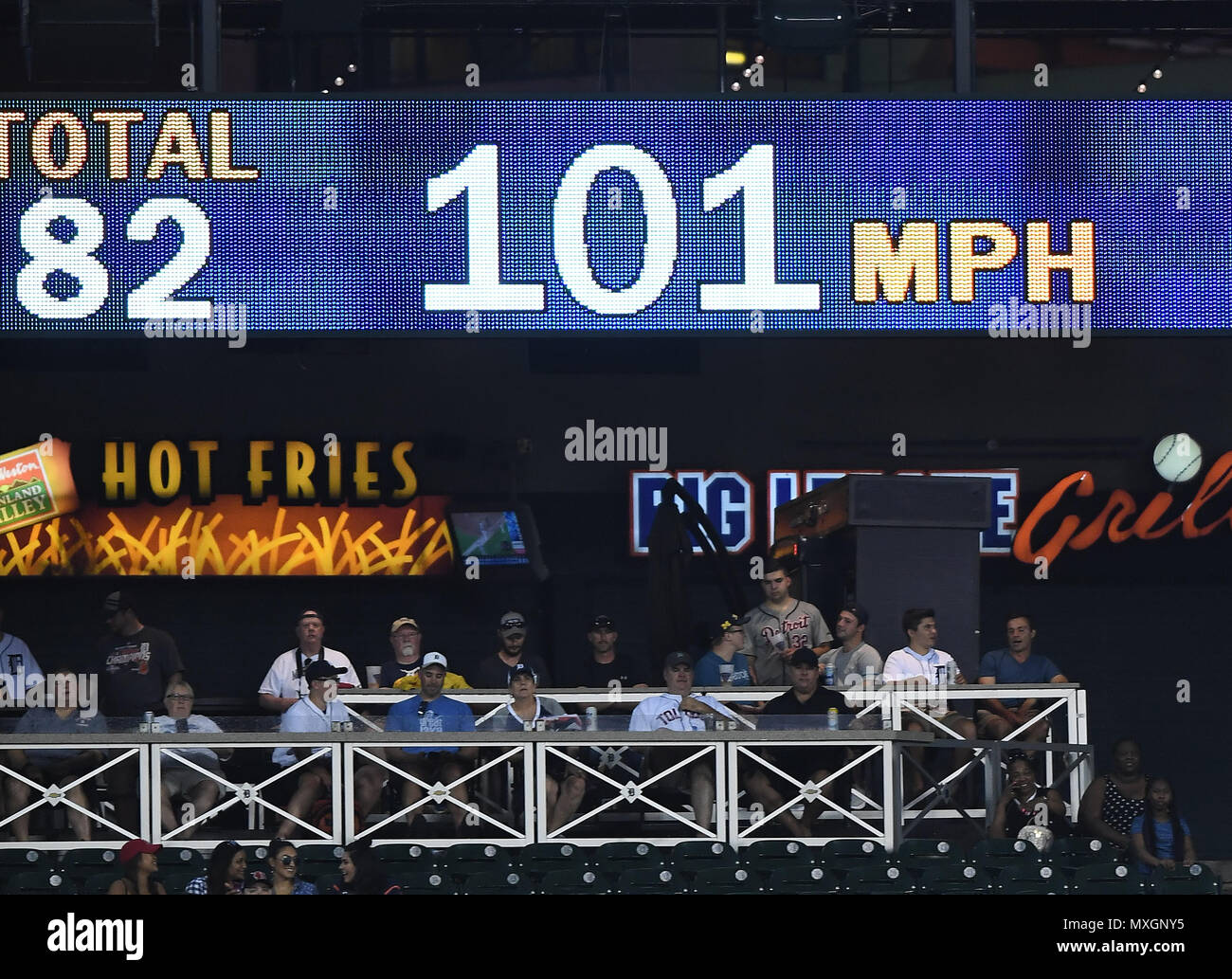 Comerica park scoreboard hi-res stock photography and images - Alamy