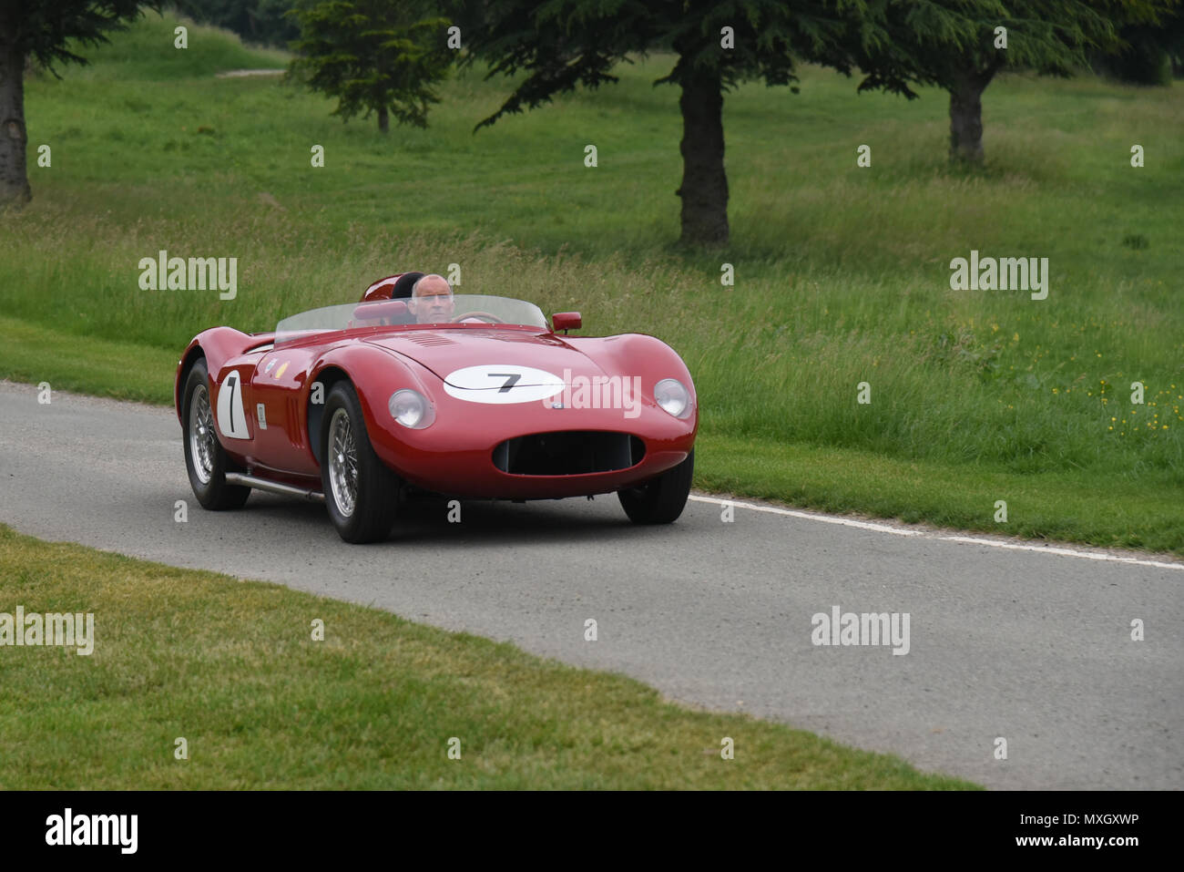 London, UK. 4th June, 2018. Driving demonstrations at The Motor Sport Hall of Fame will return to the spectacular Royal Automobile Club at Woodcote Park, Surrey, London, UK. 4 June 2018. Credit: See Li/Alamy Live News Stock Photo