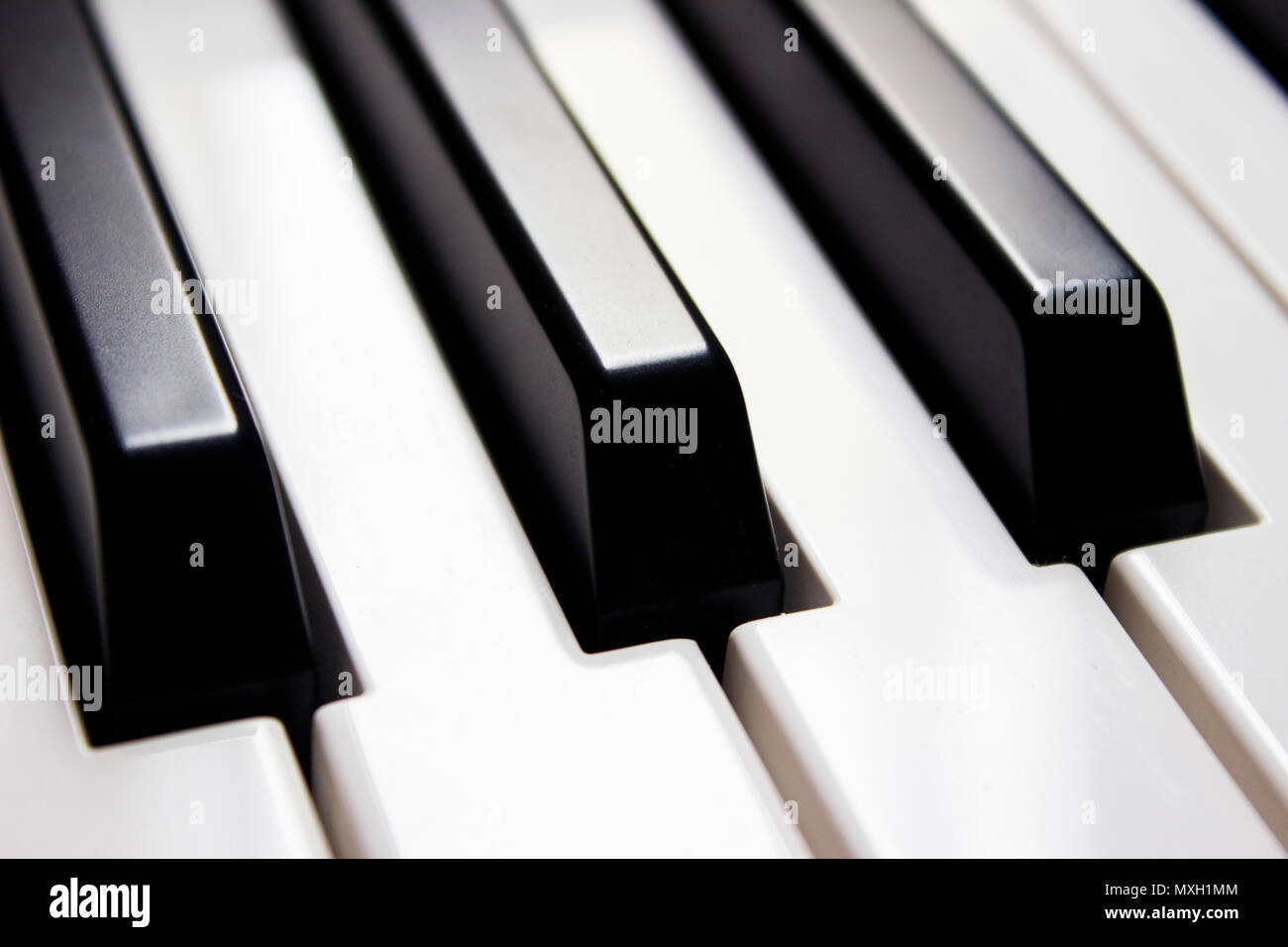 Close-up piano Keys Stock Photo