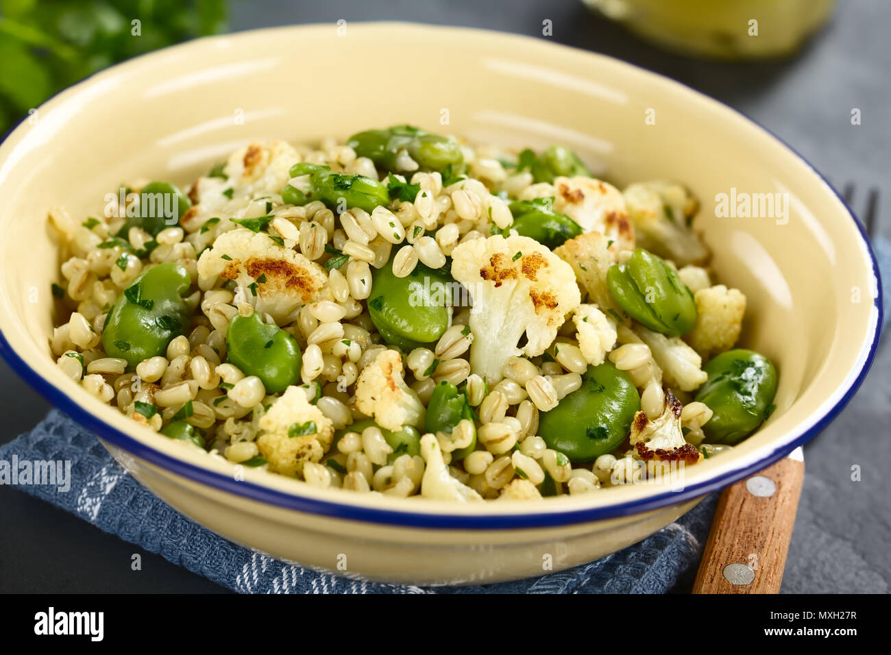 Watch Barley Salad with Chickpeas, Fava Beans Peas video Watch Barley Salad with Chickpeas, Fava Beans Peas video