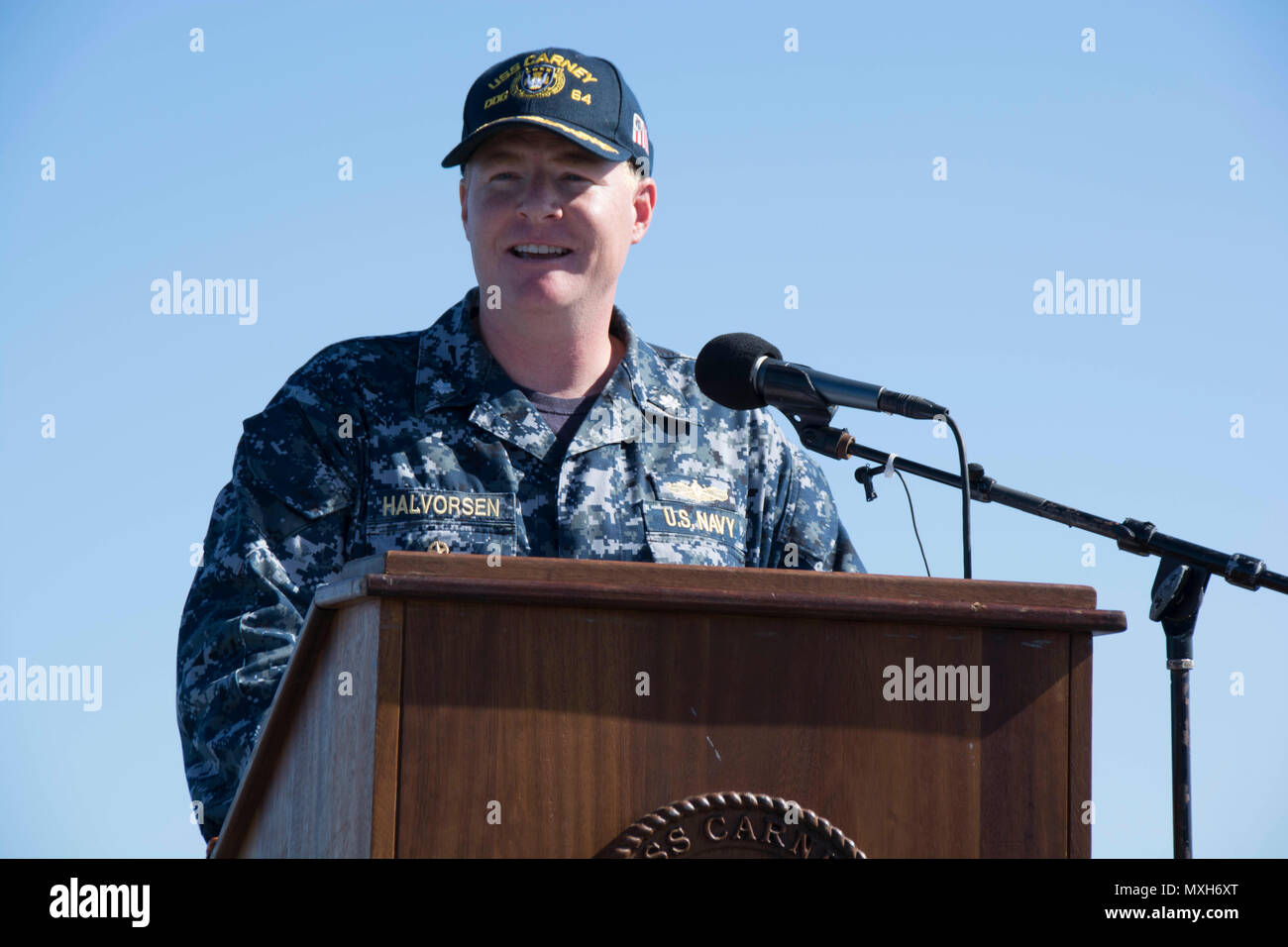 161105-N-N0901-126 MEDITERRANEAN SEA (Nov 5, 2016) - Cmdr. Peter ...