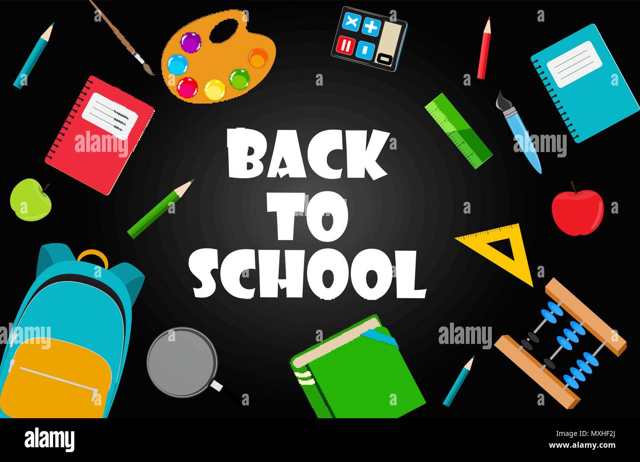 Back to School Background Vector Illustration Stock Vector Image & Art ...