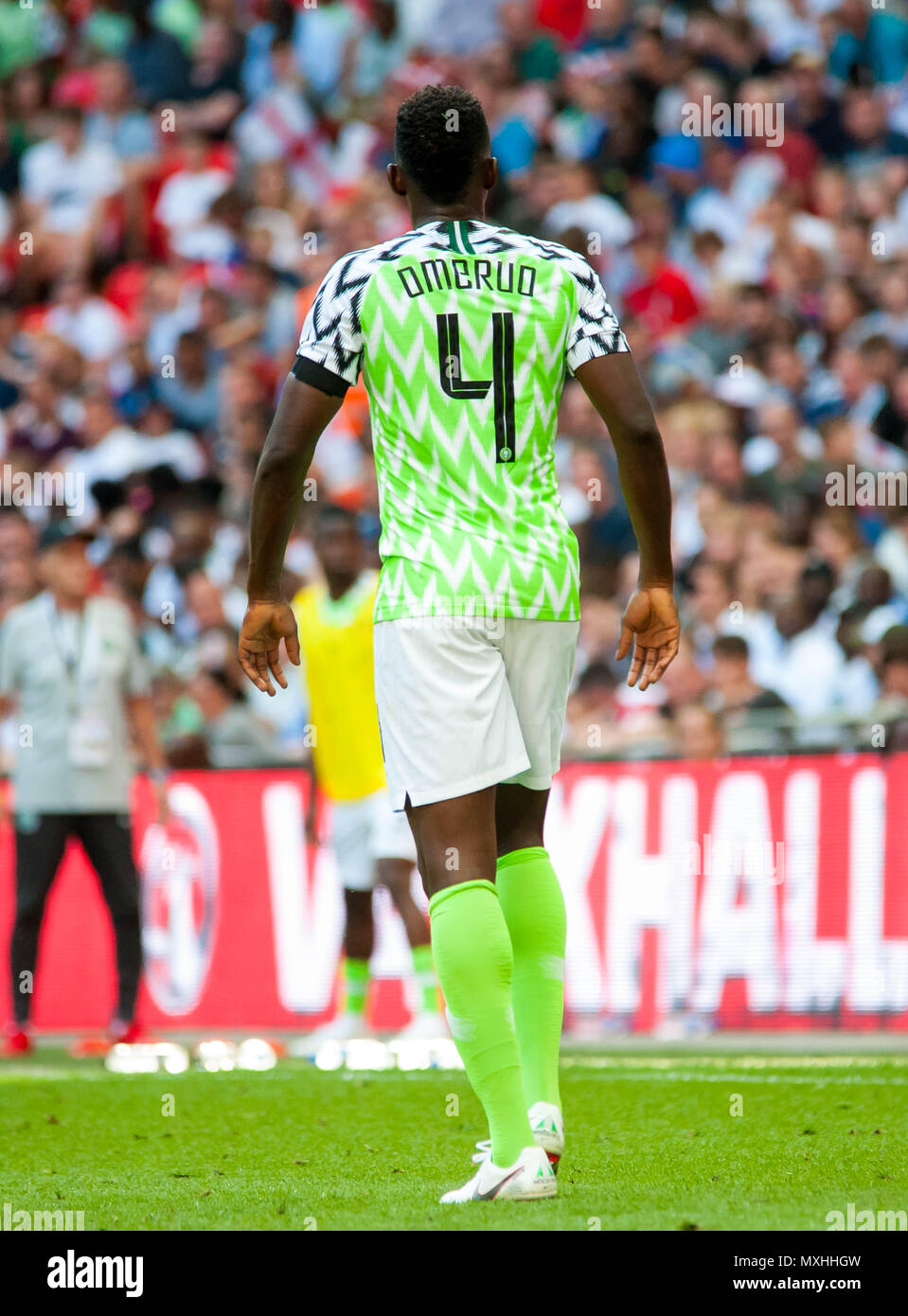 Wembley, United Kingdom. 2nd June 2018. ENGLAND took on Nigeria as they prepare for the World Cup this summer. England won the game 2 - 1. Stock Photo