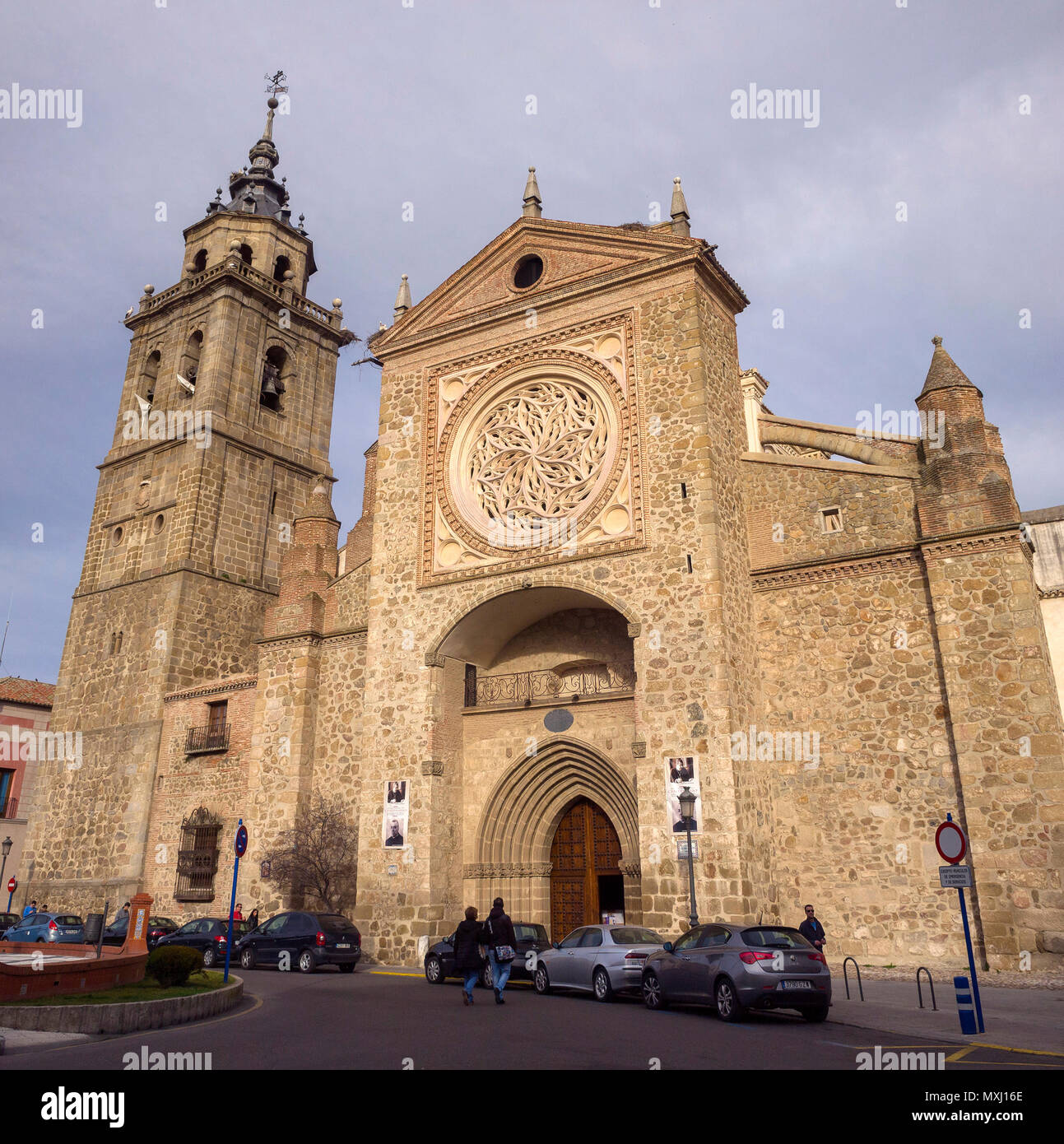 Iglesia de Santa María la Mayor La Colegial. Talavera de la Reina. Conjunto histórico artístico. Provincia de Toledo. España. Stock Photo