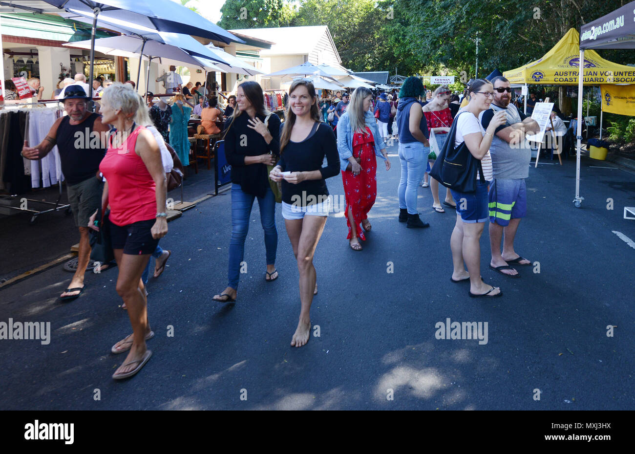 The vibrant Eumundi market in Queensland, Australia Stock Photo Alamy