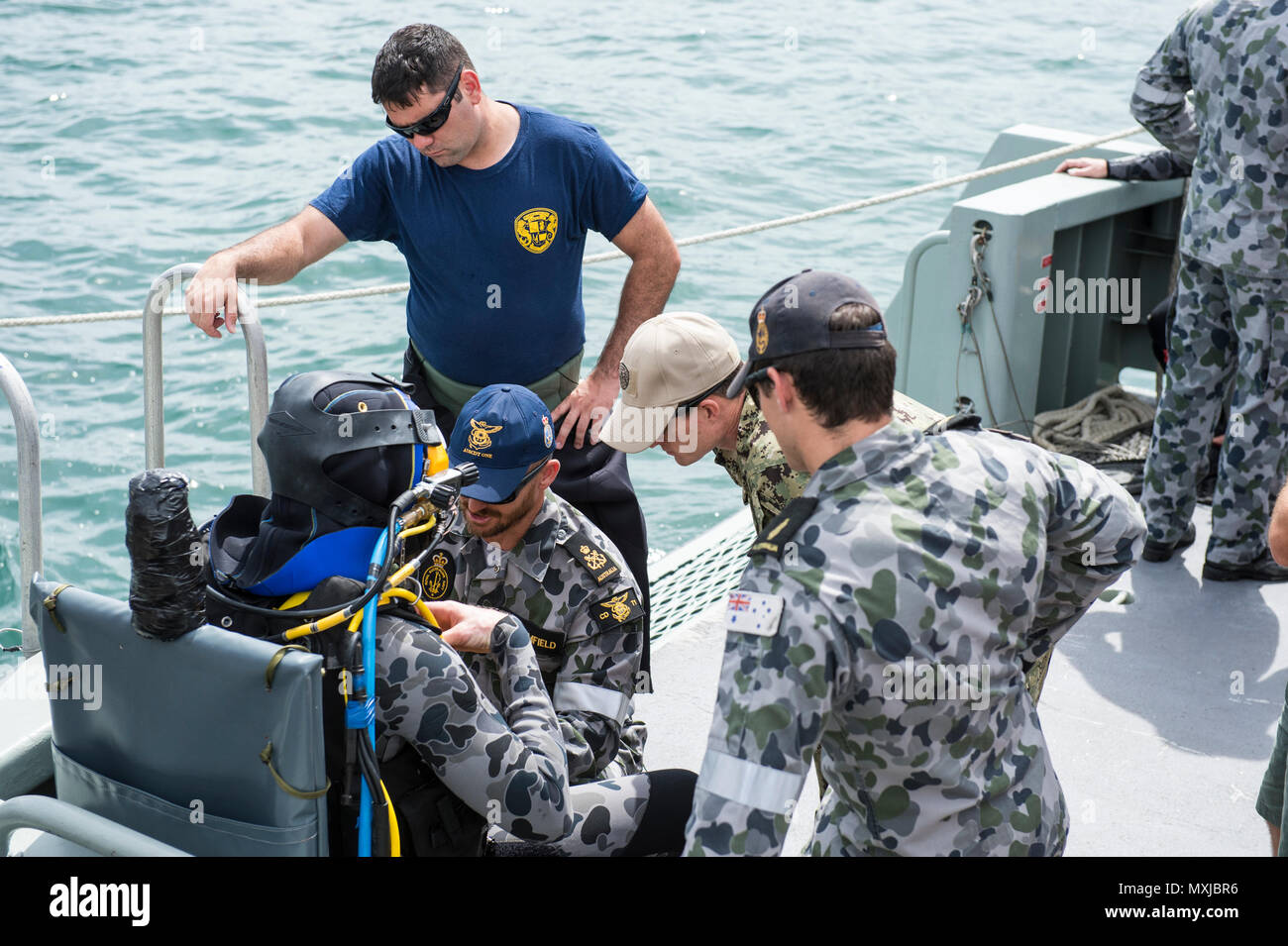 Navy SCUBA Hard Hat Diving US Navy Vietnam Harbor Clearance Mobile Unit