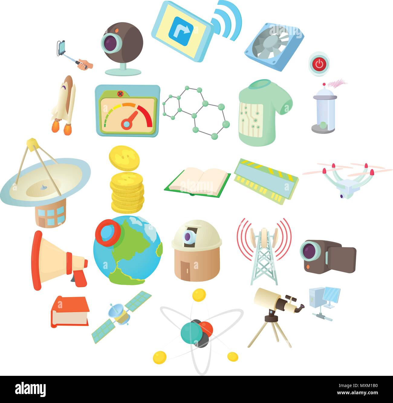 Novation icons set, cartoon style Stock Vector Image & Art - Alamy