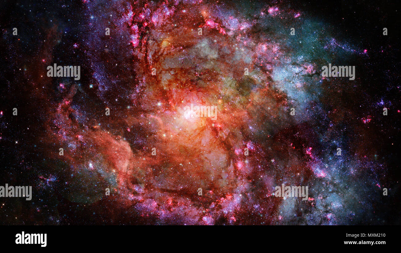 Starry deep outer space - nebula and galaxy Stock Photo - Alamy