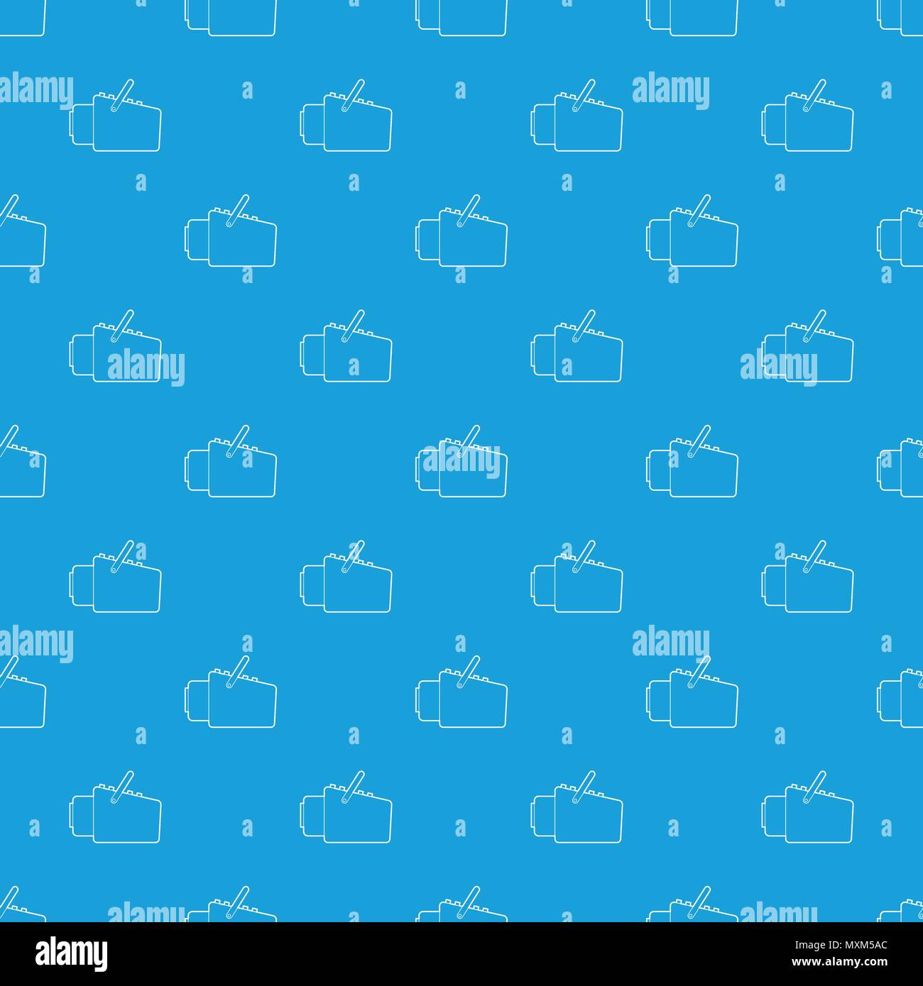 Medical scanner pattern vector seamless blue Stock Vector