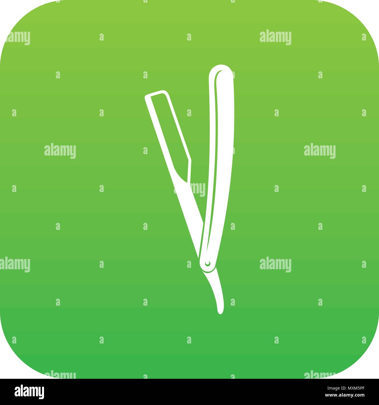Razor icon green vector Stock Vector Image & Art - Alamy