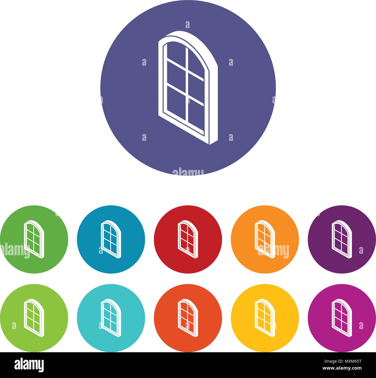 Close window frame icons set vector color Stock Vector Image & Art - Alamy