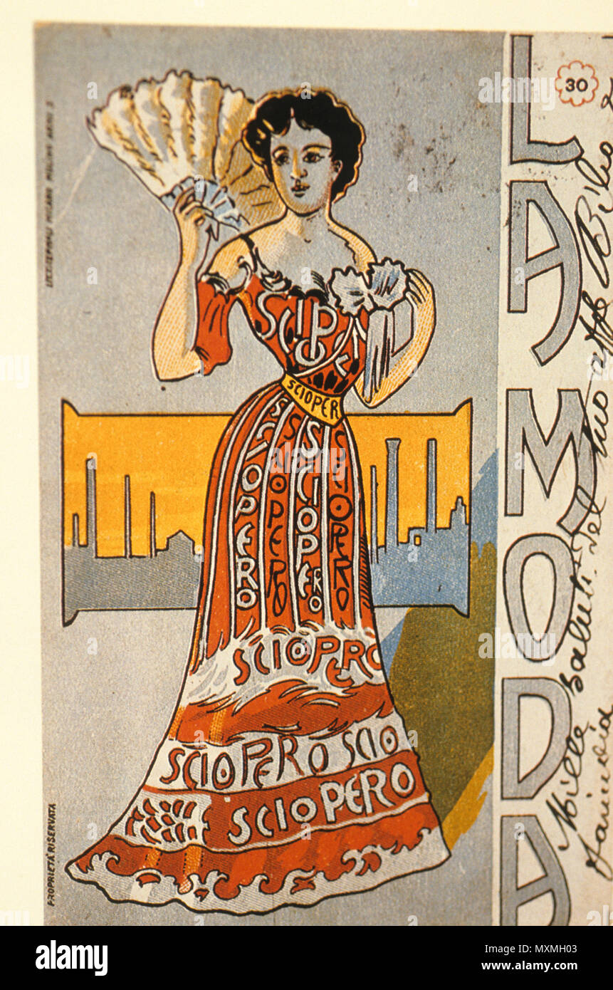 la moda, postcard, early 20th century Stock Photo - Alamy