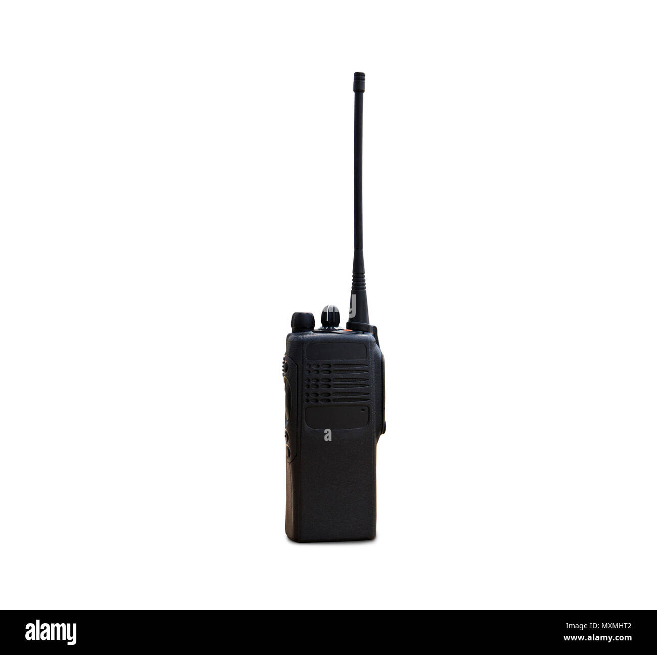 portable radios Walkietalkie isolated on white transmitter, radio