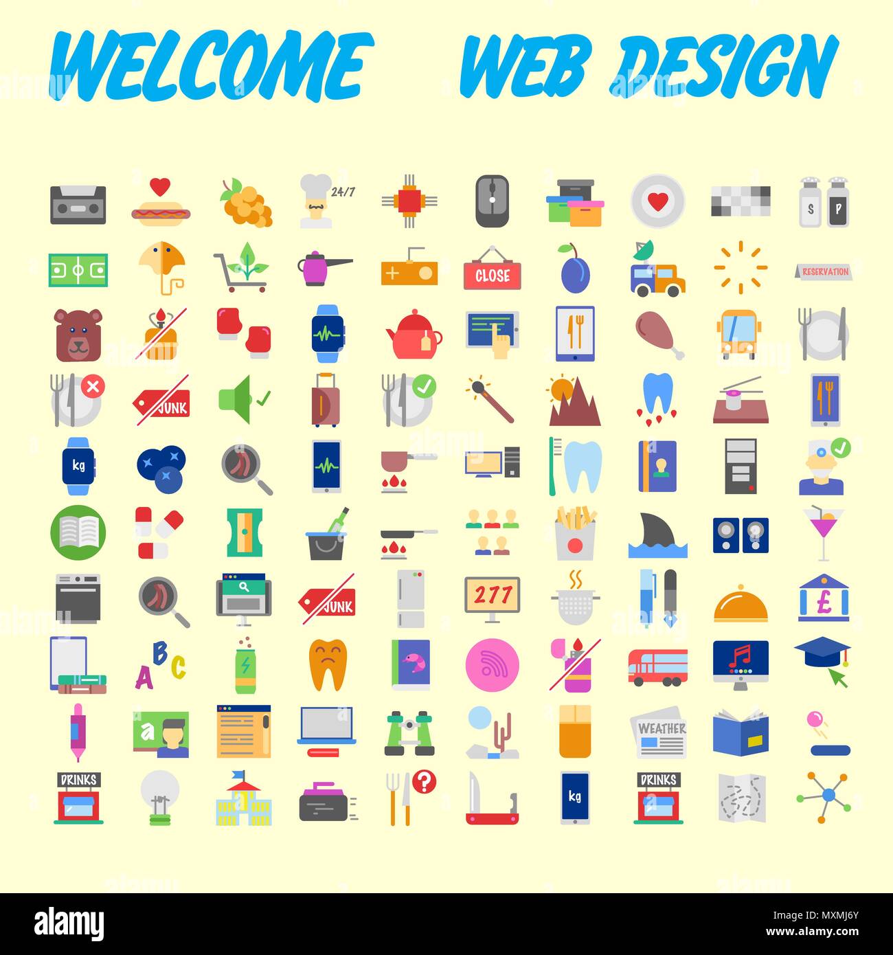100 web development icons hi-res stock photography and images - Alamy