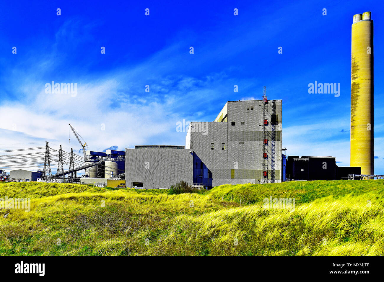 Lynemouth Coal Fired Power Station near Blyth Stock Photo