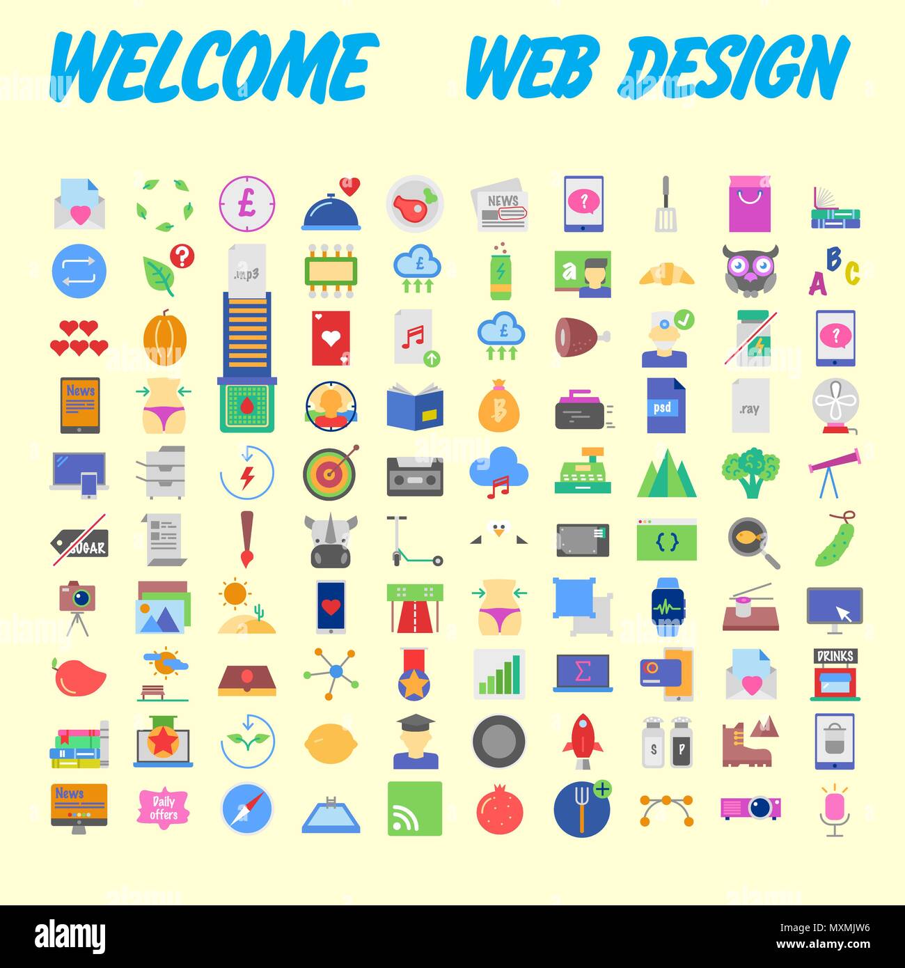 Icon Pack for designers and developers. Icons for business, office ...