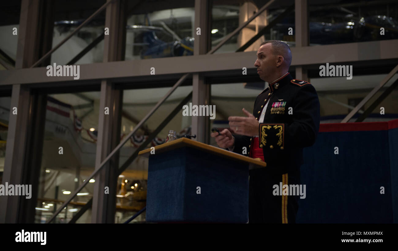 Retired U.S. Marine Corps Col. Randy “Komrade” Bresnik, speaks at the ...