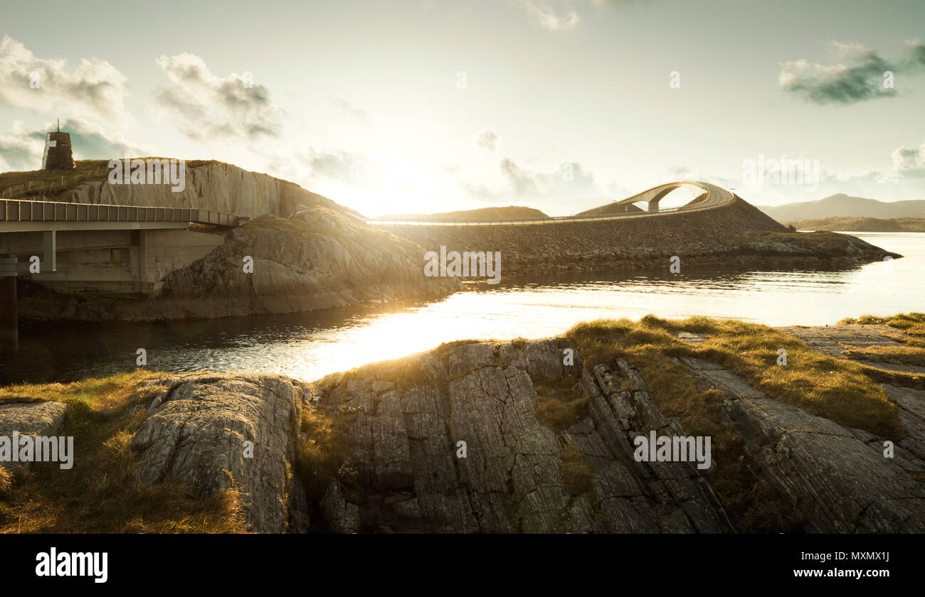 Atlantic road in Norway Stock Photo