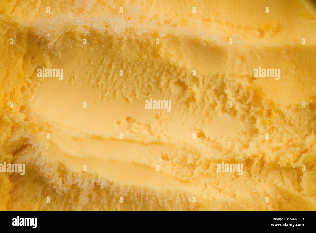 closeup of orange sorbet Stock Photo