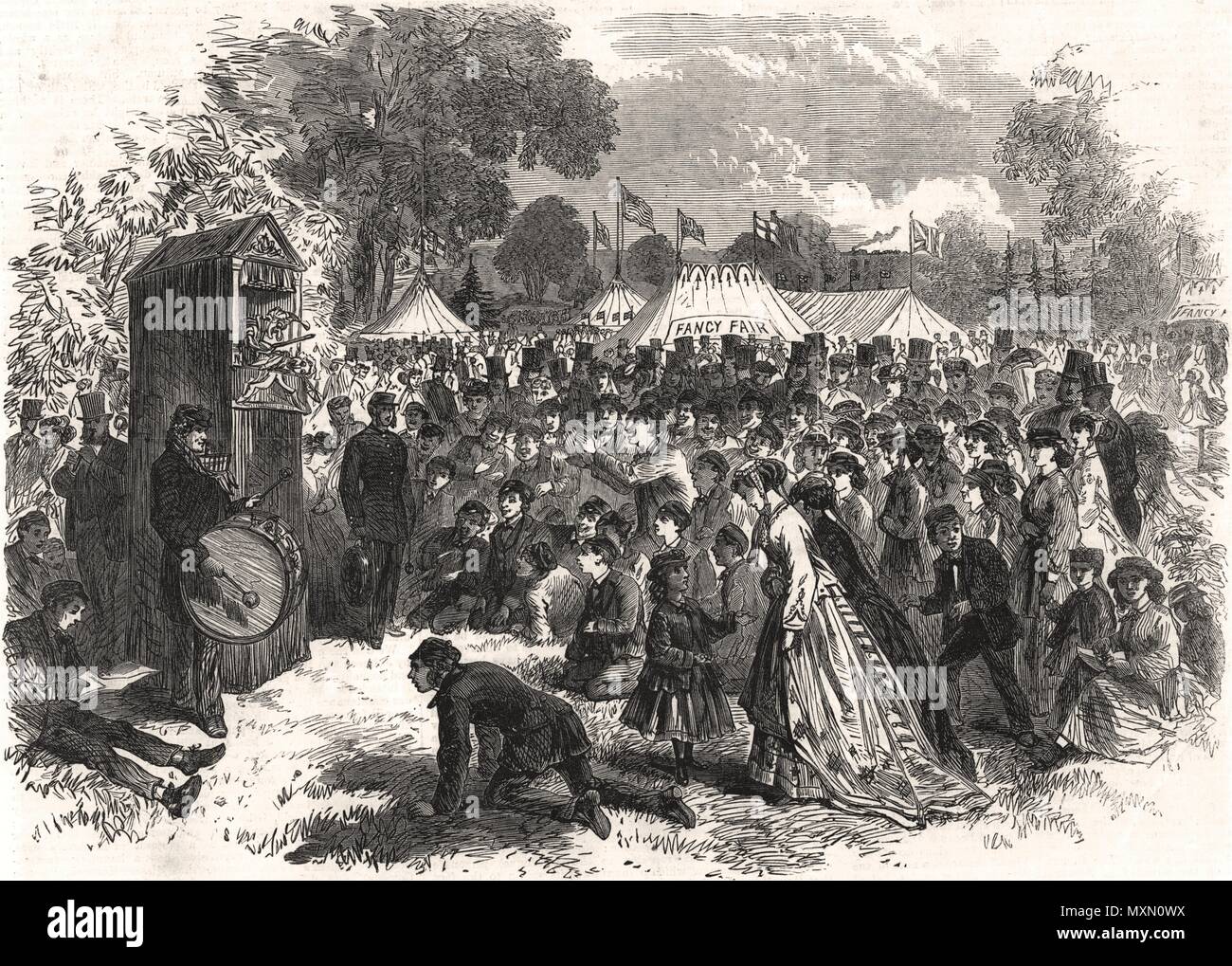 Summer festival at the Earlswood Asylum for Idiots, Redhill. Surrey