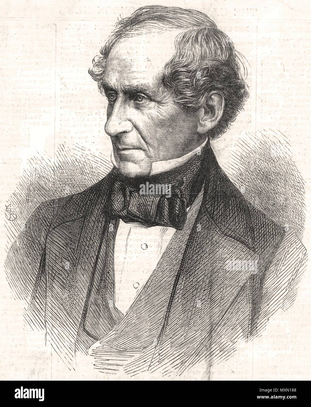 The late Mr. William Ewart Gladstone, M. P. Portraits 1869. The Illustrated London News Stock Photo