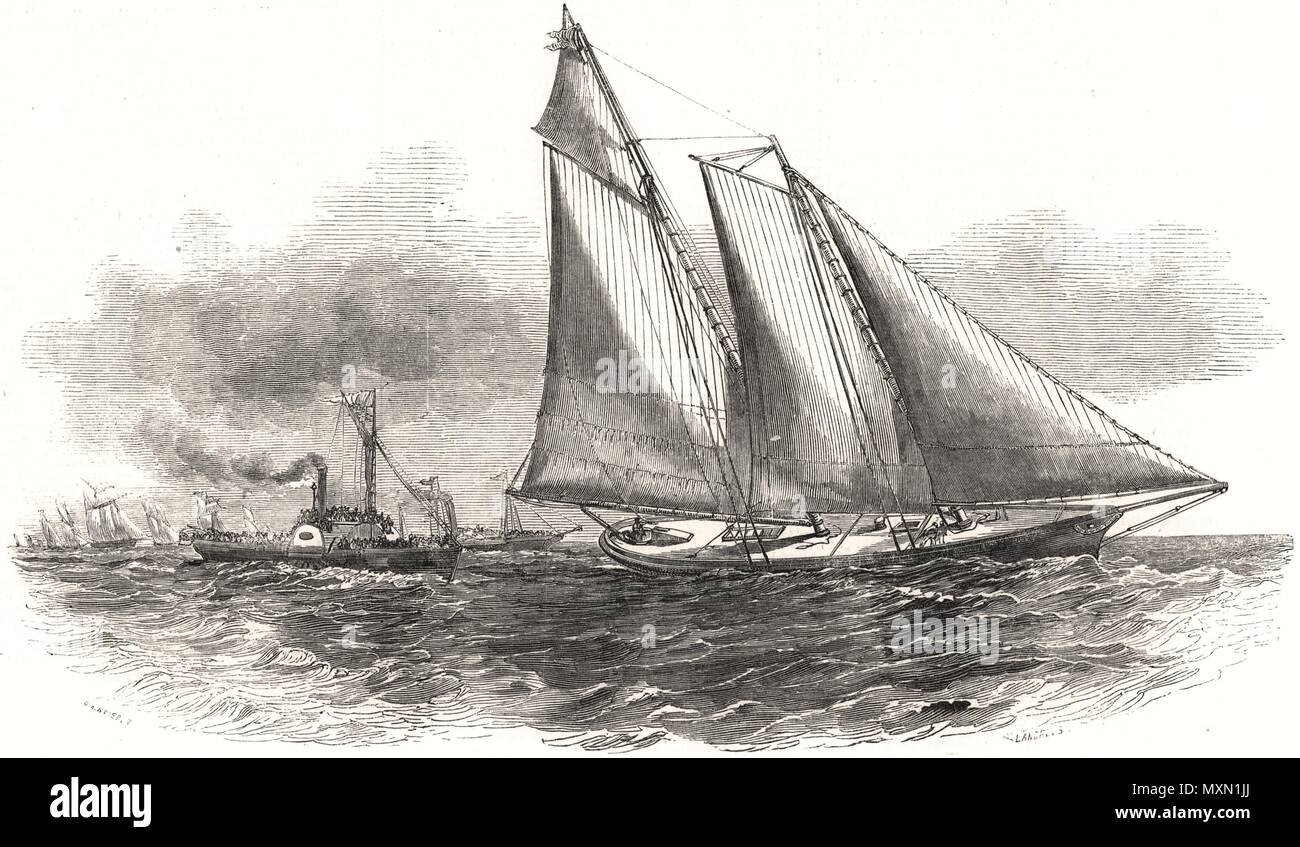 America’s cup 1851 hi-res stock photography and images - Alamy