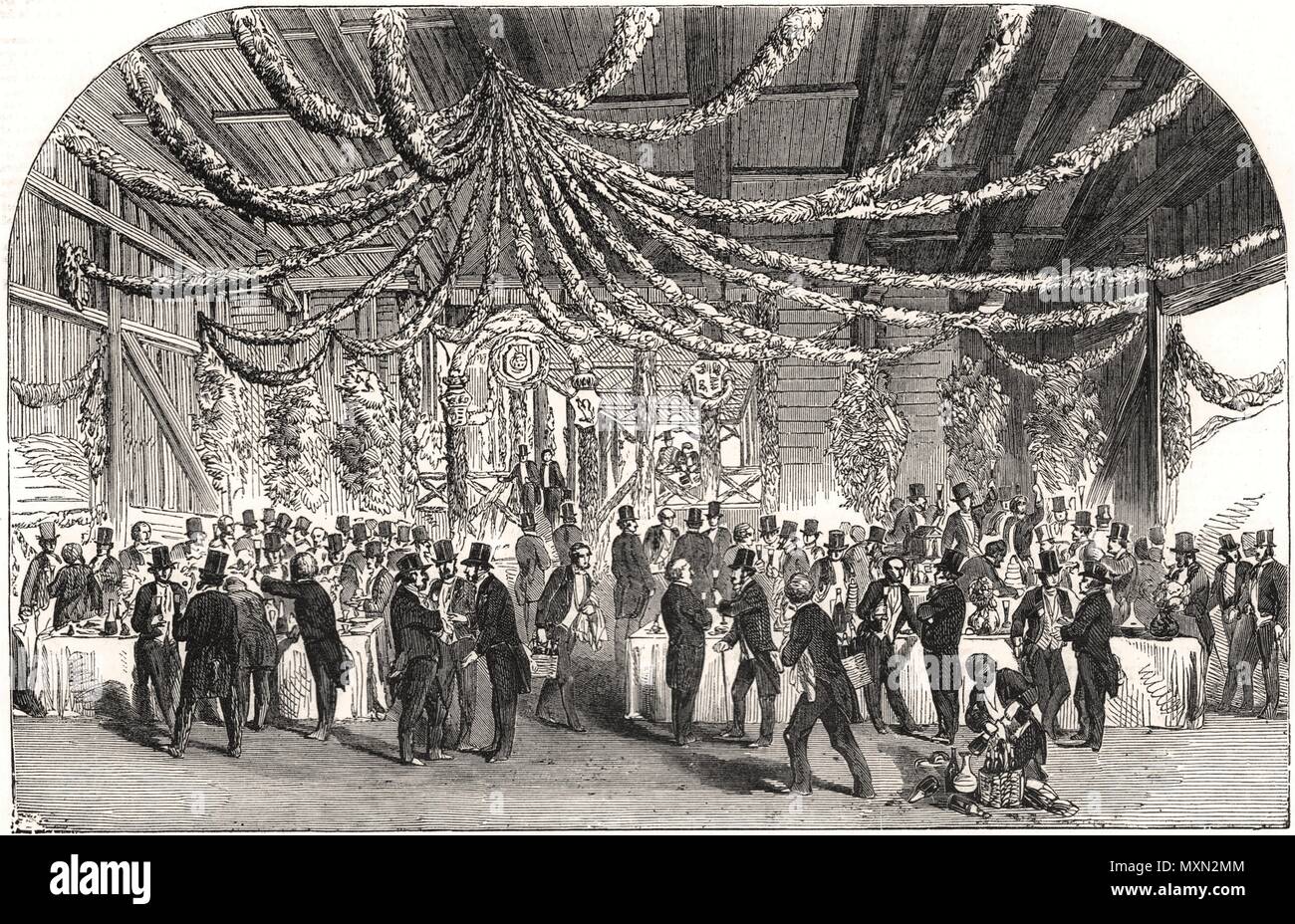 Collation, at the opening of the Norwegian Trunk Railway. Railways 1854