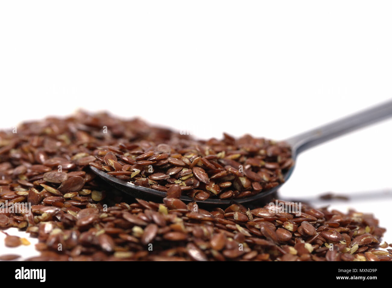 Flaxseed crushed cereal Stock Photo Alamy