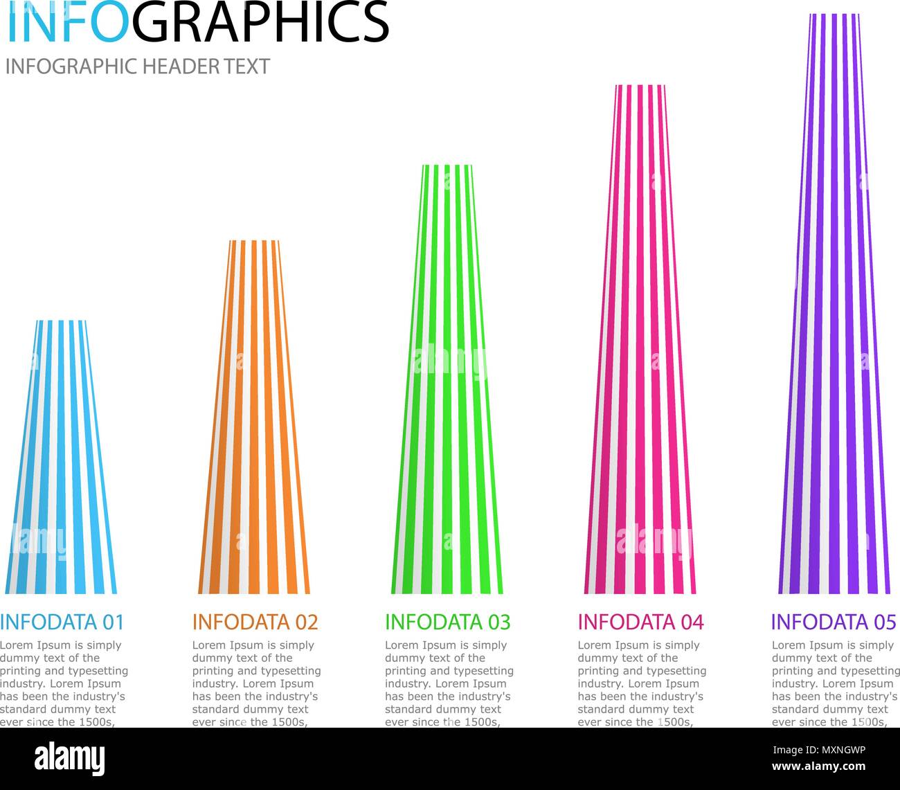 Abstract infographics template. Business data visualization. Stock Vector
