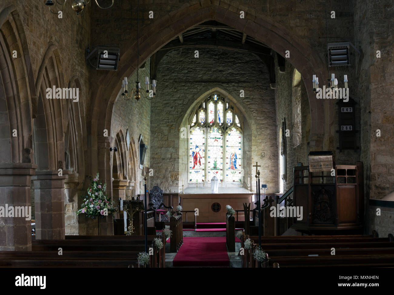 St. Mary the Virgin Church, Staverton, Northamptonshire, England, UK Stock Photo