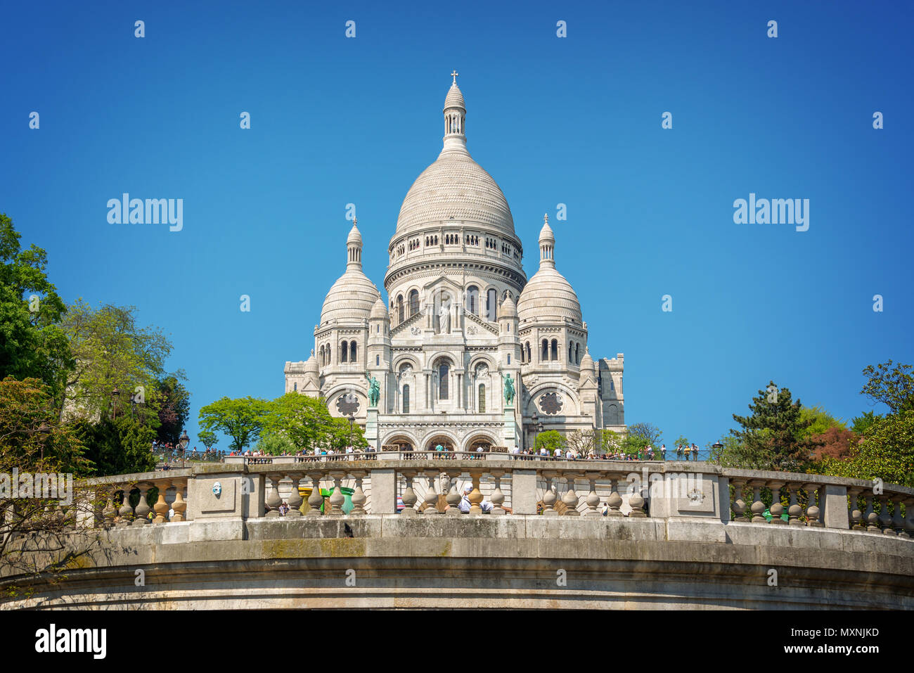 The Basilica of the Sacred Heart in Montmartre, Paris France Stock Photo